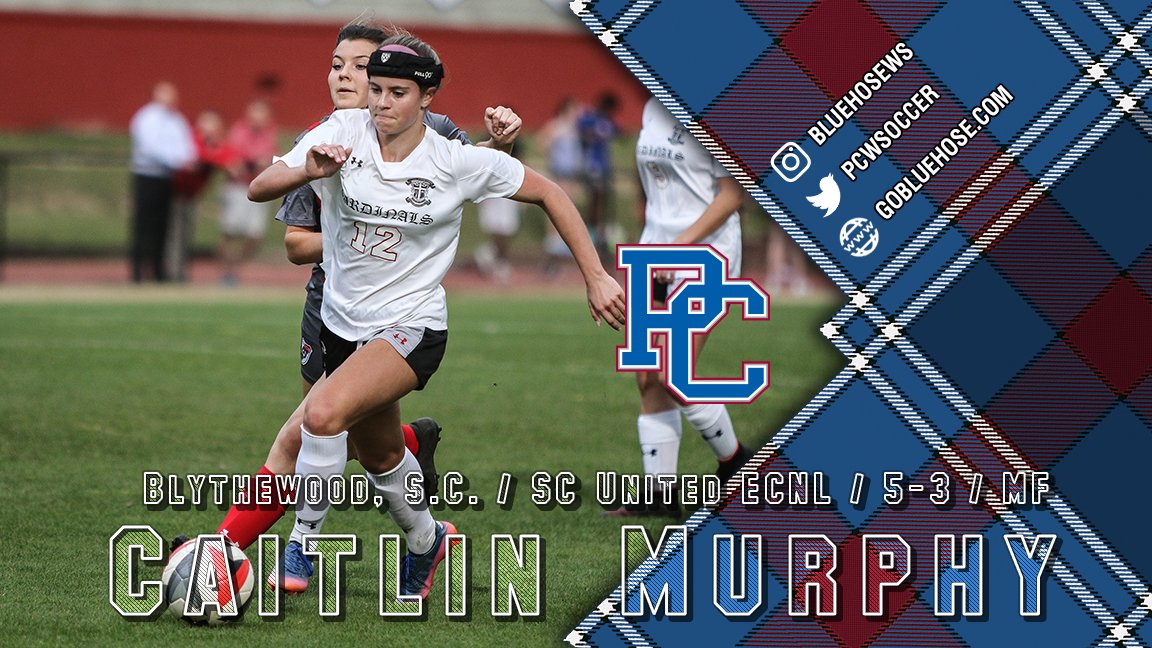 BlueHoseWSOC's tweet image. We are excited to announce that Caitlin Murphy, a midfielder from, Blythewood, South Carolina, is joining the Blue Hose family!

#GoBlueHose #PCWS #SigningDay