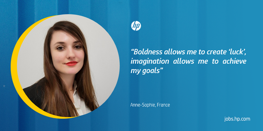HPCareers's tweet photo. Hey, Anne-Sophie! Thank you for sharing such a great tip on how boldness, and creating the right conditions, allows you to achieve your goals πβ¨ #WednesdayWisdom #HPWisdom https://t.co/51DLWAxUBz