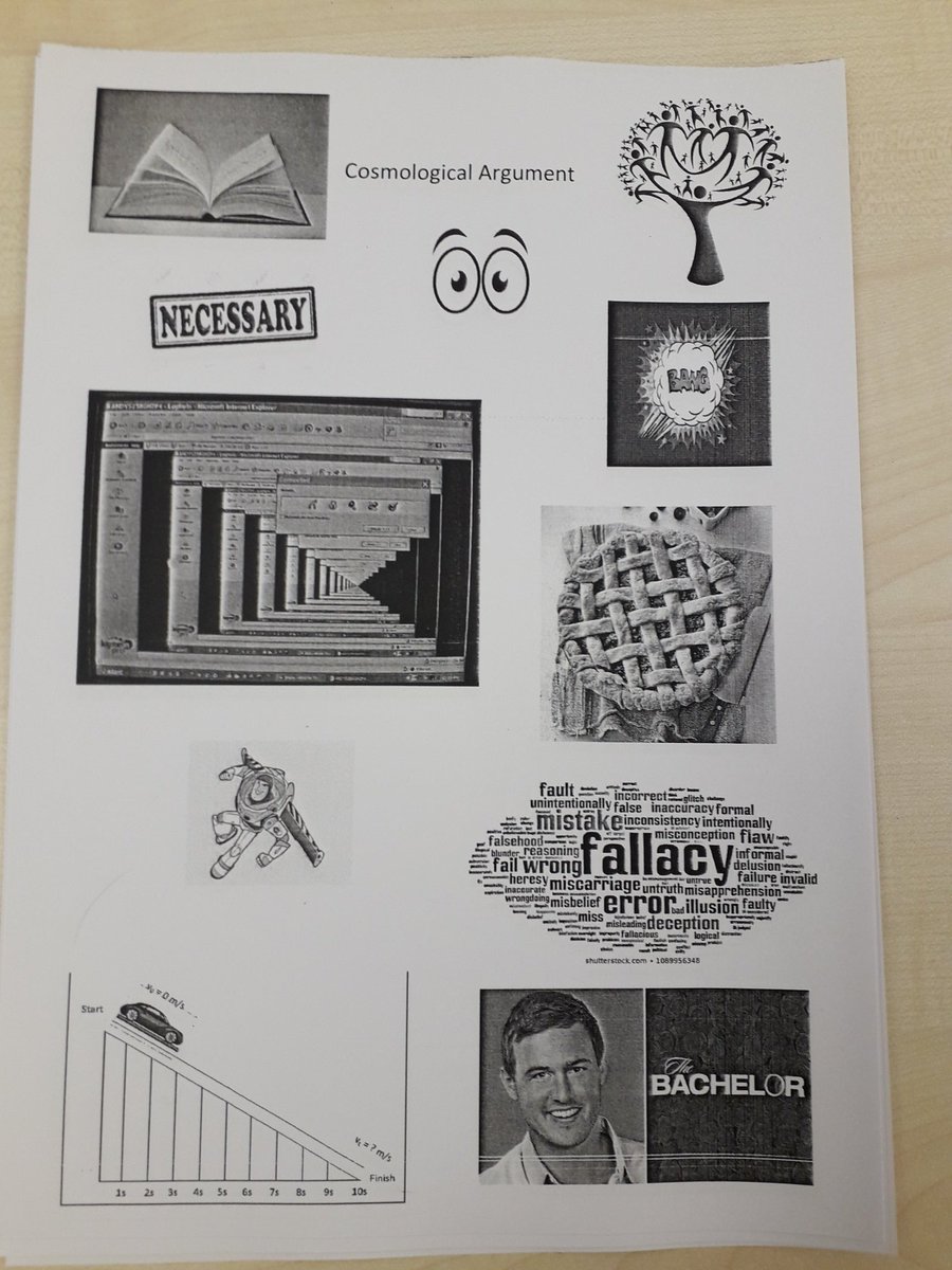 S6FPhilosophy's tweet image. Nothing like a bit of &apos;dual coding&apos; to get those brains thinking! @Inner_Drive @S6F #cosmological #philosophy #assessinglearning #workinghard #metacognition