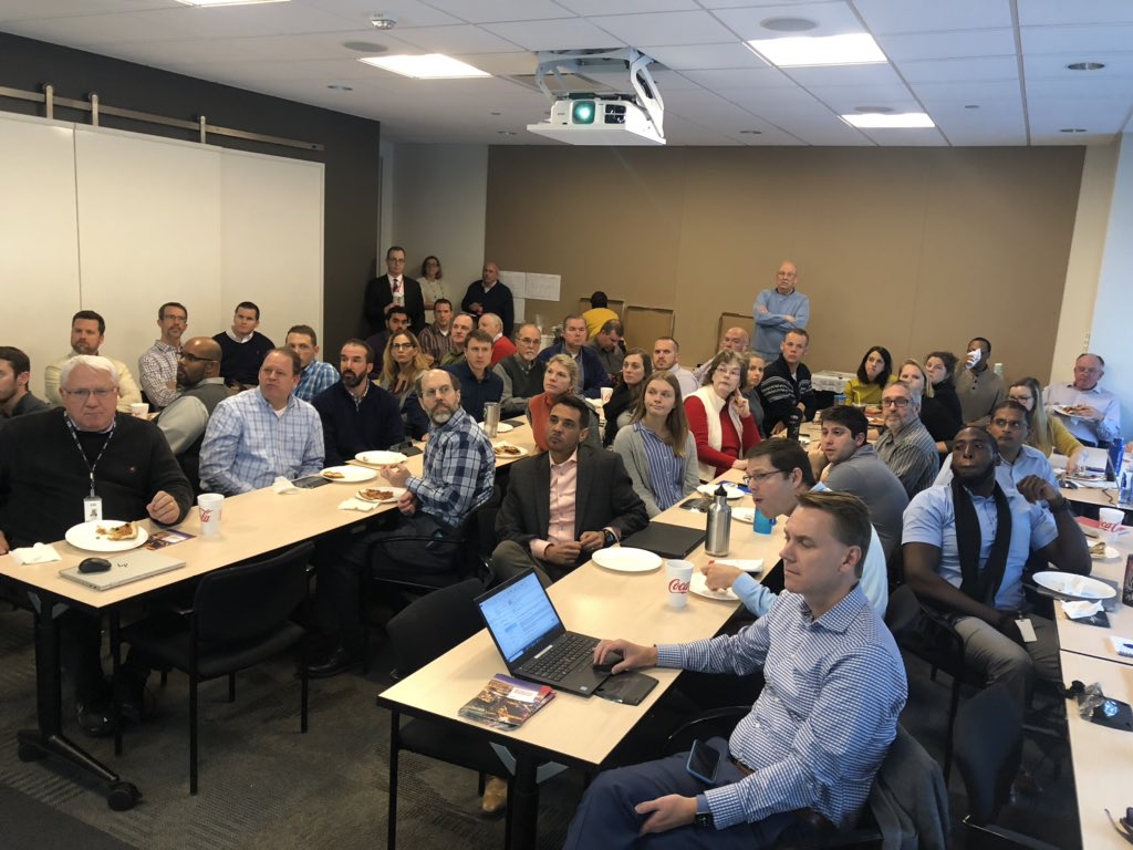 pbasrao's tweet photo. Spending an awesome #GISDay with  50+ colleagues in Charlotte including lunch &amp; learn #LifeAtHDR https://t.co/bIKVDuSG8e