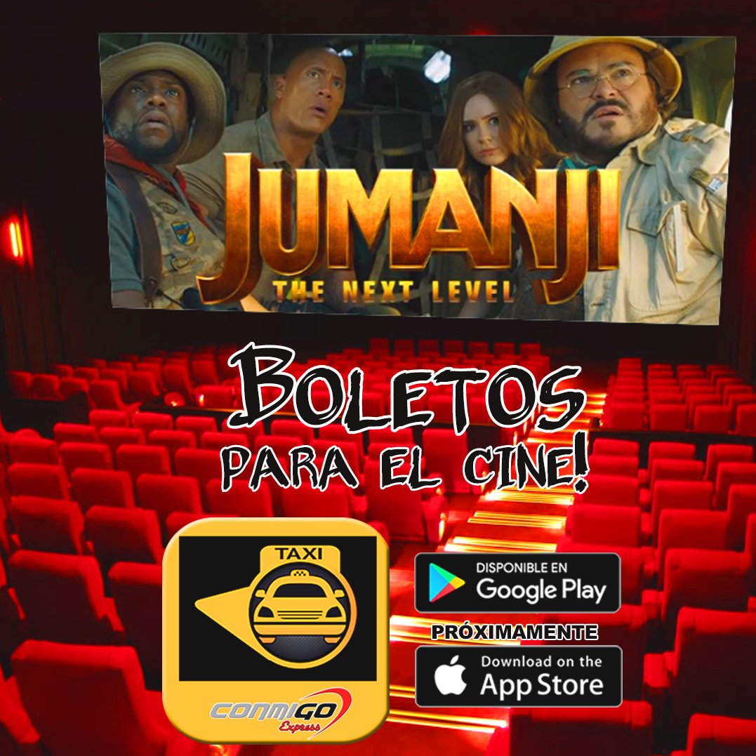 conmigoexpress's tweet photo. Un estreno que no te puedes perder y Conmigo Express te lleva de manera gratuita...
Descarga el APP, solicita tus carreras desde allí y participa por tus boletos al cine. #FelizMiércoles #Cine #Guayaquil #App #Sorteo #Premios https://t.co/s4BRQyfr0b