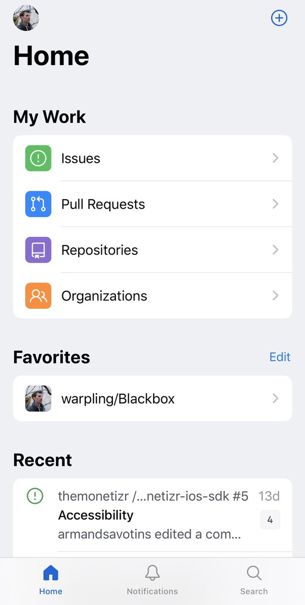 warpling's tweet image. 👀 This is nice.
Might start using GitHub issues for my personal projects again.
@github #GitHubMobile