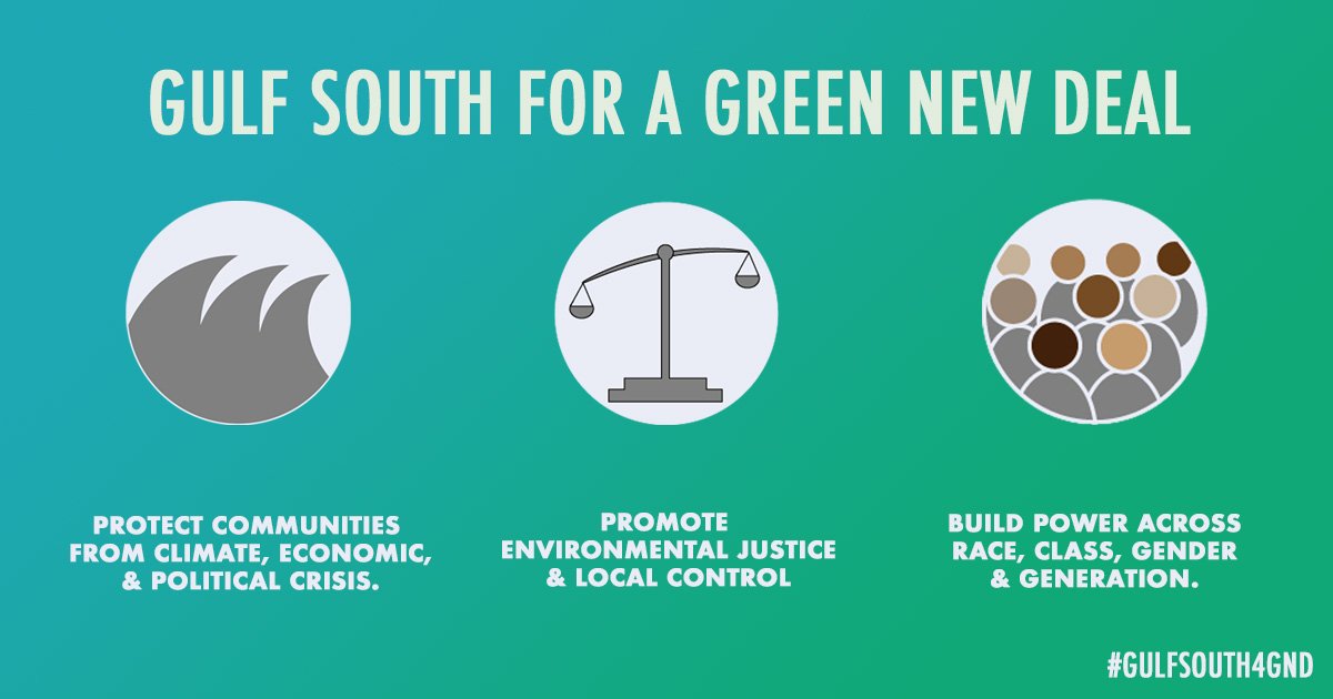 sunrisemvmt's tweet image. The #GreenNewDeal is an opportunity to reimagine how all parts of America can advance climate, racial &amp;amp; economic justice.

This is critical for the Gulf South, where communities are hit first and hardest by the climate crisis and pollution. Read more here: gcclp.org/gulf-south-for…