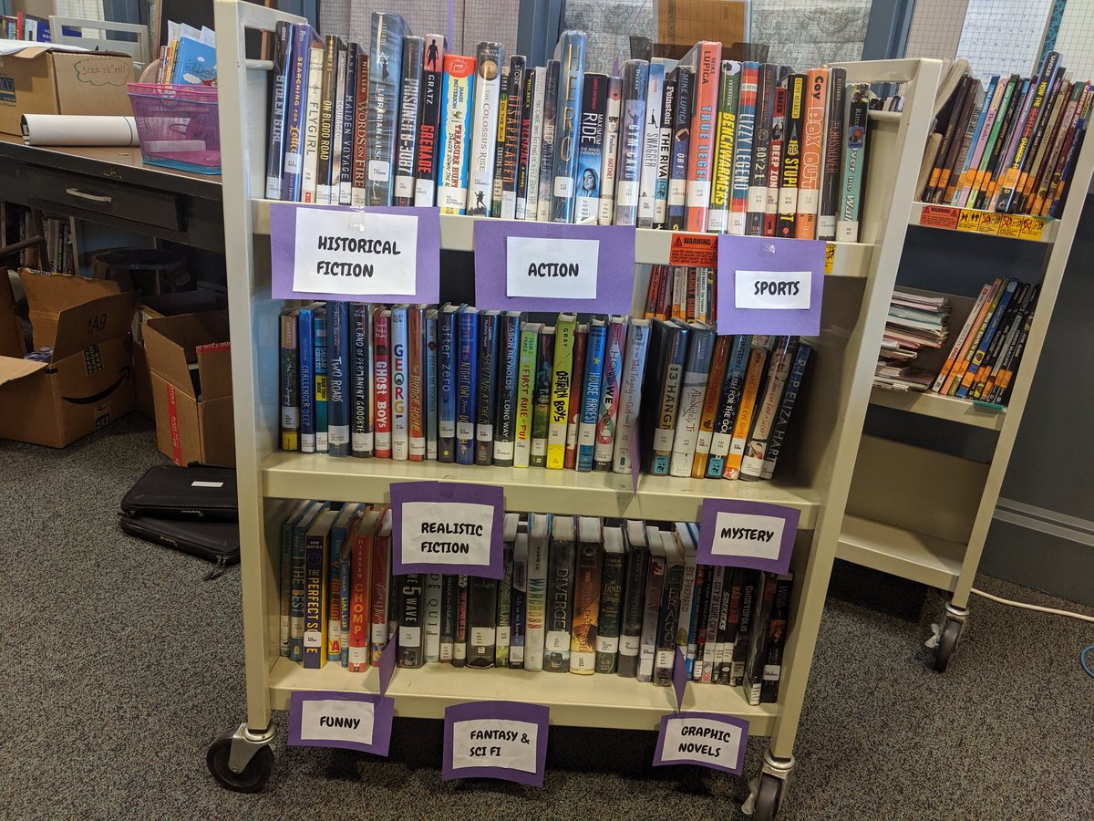 Today the @RAMSHollistonPS library was on the road bringing books to kids! Checkouts, returns and reserves, oh my! #popuplibrary #libraries #reading #hollistoninnovates