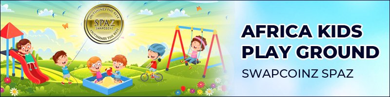 SPAZ is not an idea but a real project which has already started, addressing an industry that’s widely neglected by the crypto industry (the children)
SPAZ The #1 Innovative Playground Solution For African Kids With our sole Mission to be a bridge between Families and Businesses.