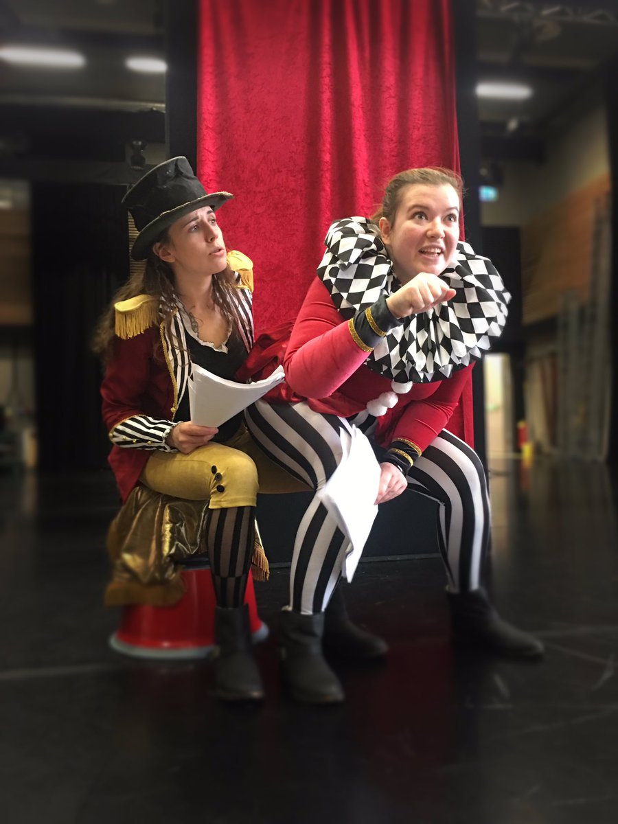 catnuala's tweet photo. Excellent afternoon in rehearsals with my brilliant #PantoPresents cast. @HannahLBradley_ @imogenreiter @GilliGoup brining all festive fun! Excited for our first performance as part of @captheatres two week residency at @echcharity on Monday! #Goldielocks #CircusTwist #Arts4All https://t.co/ncajFYzmkO