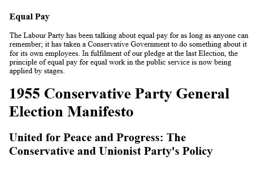 22. In the run up to the 1955 election, to ensure the policy remained, the EPCC delivered a petition using a carriage driven by Emmeline Pankhurst’s driver. In a carriage behind rode an MP called Barbara Castle. A year after the election, the EPCC declare success and dissolve.