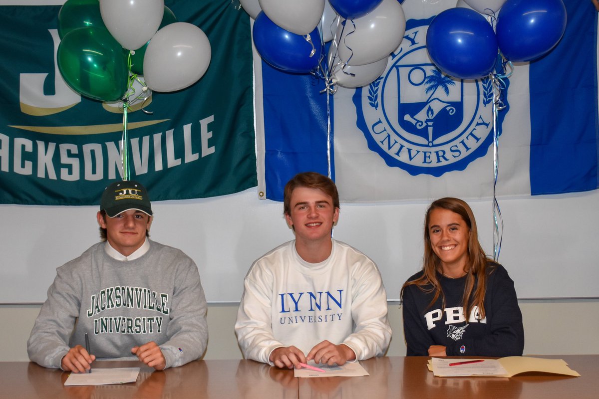 Congratulations to Lake Travis High School Lacrosse Players on signing their National Letter of Intent today! 🥍⚔️🛡
Quentin Pellegrino- Jacksonville  University 
Will Richardson- Lynn University 
Katie Avena - Palm Beach Atlantic 
<a href="/ltisdschools/">ltisdschools</a> <a href="/LakeTravisHS/">LT High School</a> <a href="/txlaxnews/">Texas Lacrosse News</a>