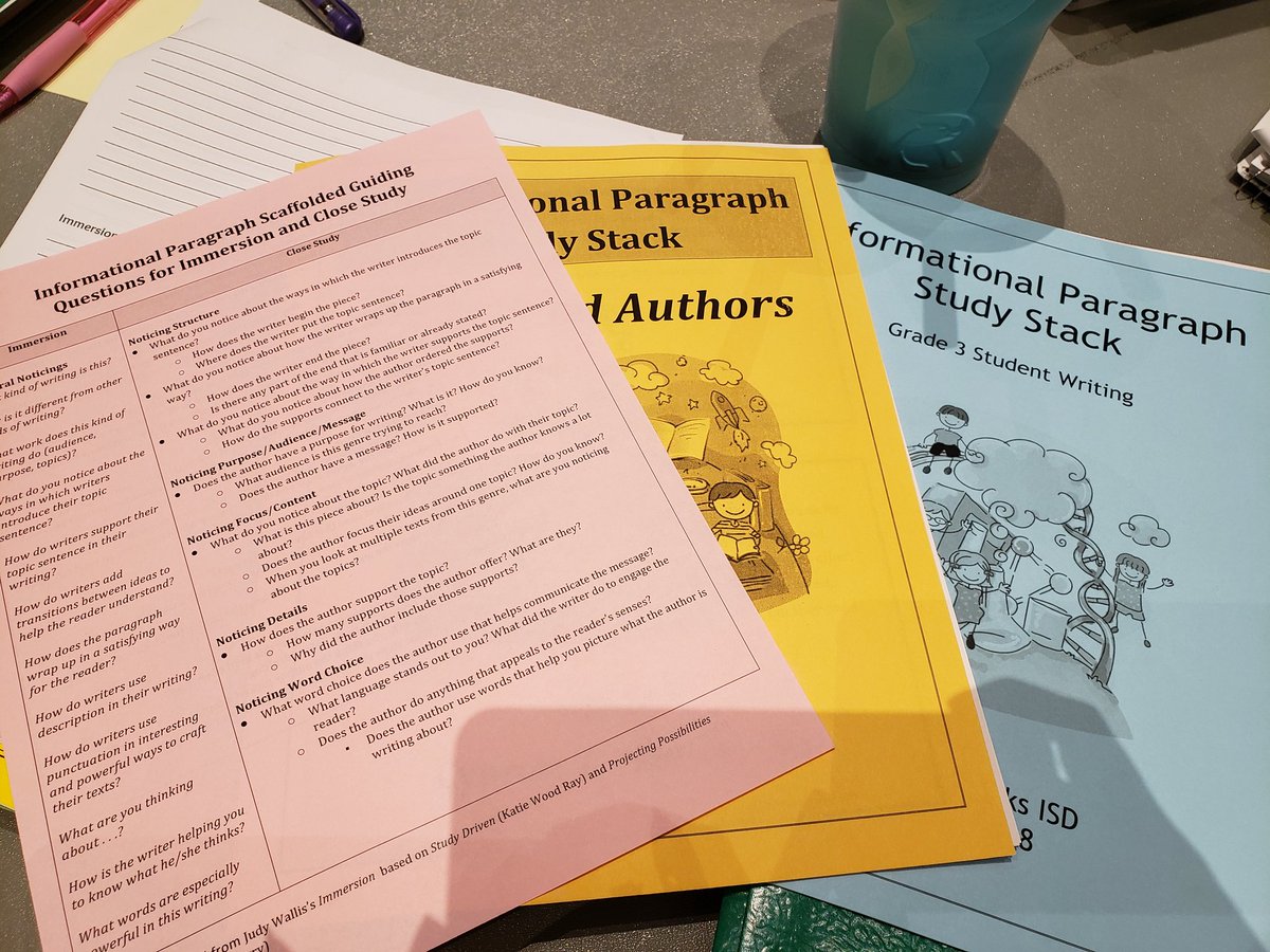 MrsSBergholtz's tweet photo. Learned some great things from @CFISD_ELAR2_5 about Informational Paragraph Immersion and Close Study! #CFISDitsAllWrite #3rdistheword #MatzkeProud https://t.co/72183cSPrv