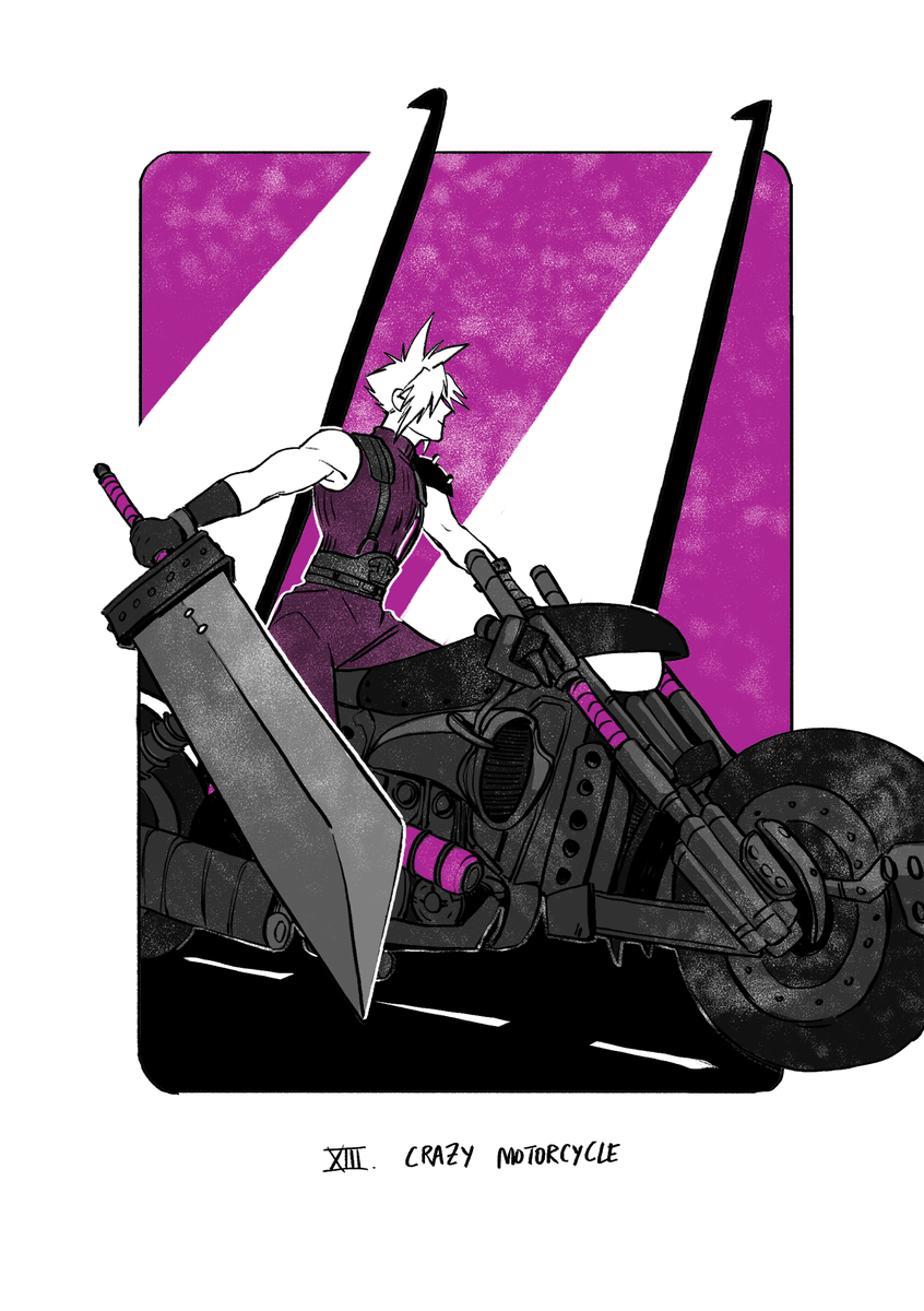 13th day - Crazy Motorcycle #huevember2019  #FinalFantasyVII