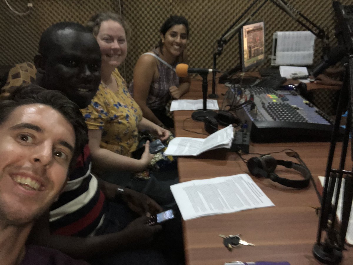TheMartinLamb's tweet photo. Getting ready to be on the radio in Saboba - tune in! It’s basically going to be the Ghanaian version of the Frasier Crane show, but more about antibiotics “Go ahead caller, I’m listening...” @TheChange_X @92Nishta @anwmeta https://t.co/eYRpPl9nxa