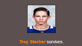 Chris Tanev is fucking ice cold. Also Troy From Richmond doing what he always does: Survive. In a shocking turn of events, EP Loui's himself to death.