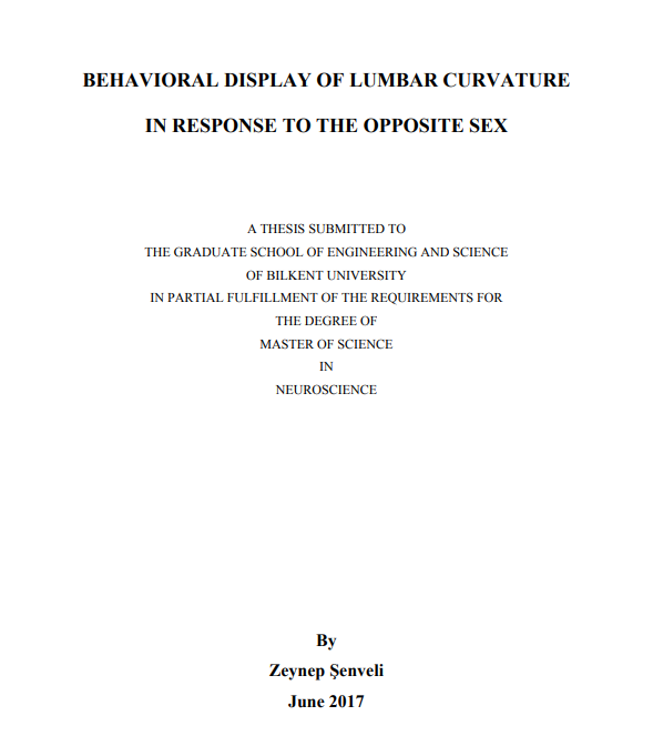  As mulheres heterossexuais aumentam a curvatura lombar ao encontrar alguém atraente do sexo oposto. http://repository.bilkent.edu.tr/handle/11693/33362