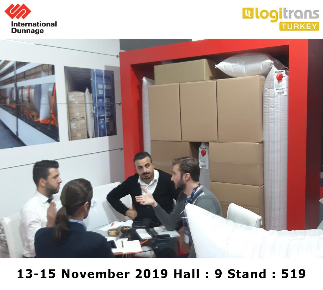 intdunnage's tweet photo. Visit us in Hall 9, Stand: 519

#internationaldunnage #production #dunnagebags #dunnagebag #loadsecurement #transportation #shipping #securecargo #logitrans #logitrans2019 https://t.co/iw60CqXZTH