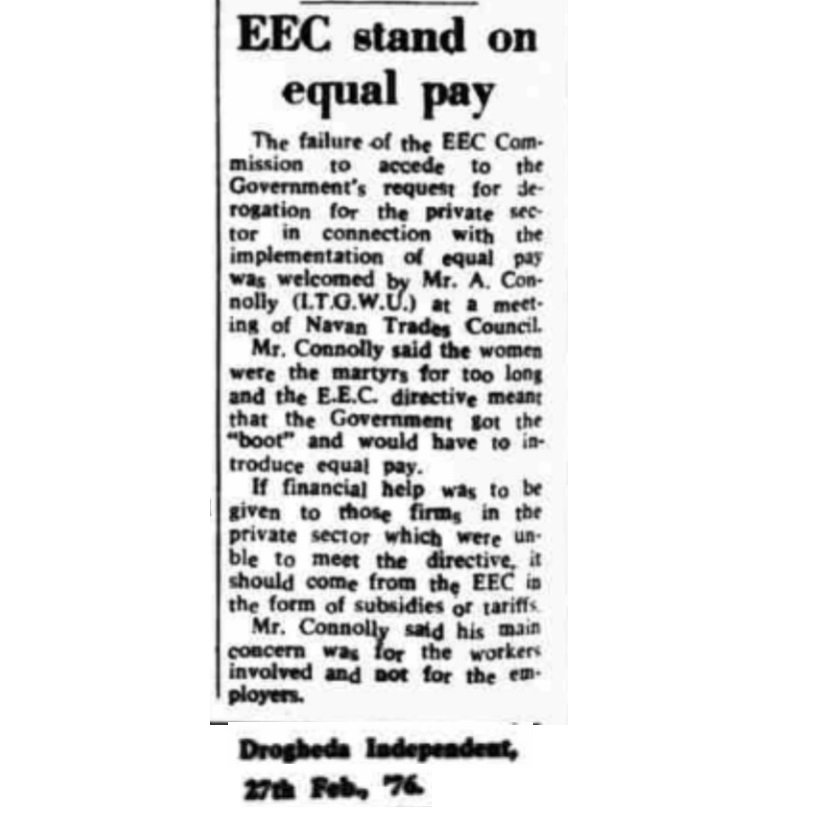 37. And it doesn’t end there because the EEC were always firm on Article 119, but at the end of the 1970s no countries had implemented their directive, and so they began to threaten court action. When they did this to Germany, it complied.