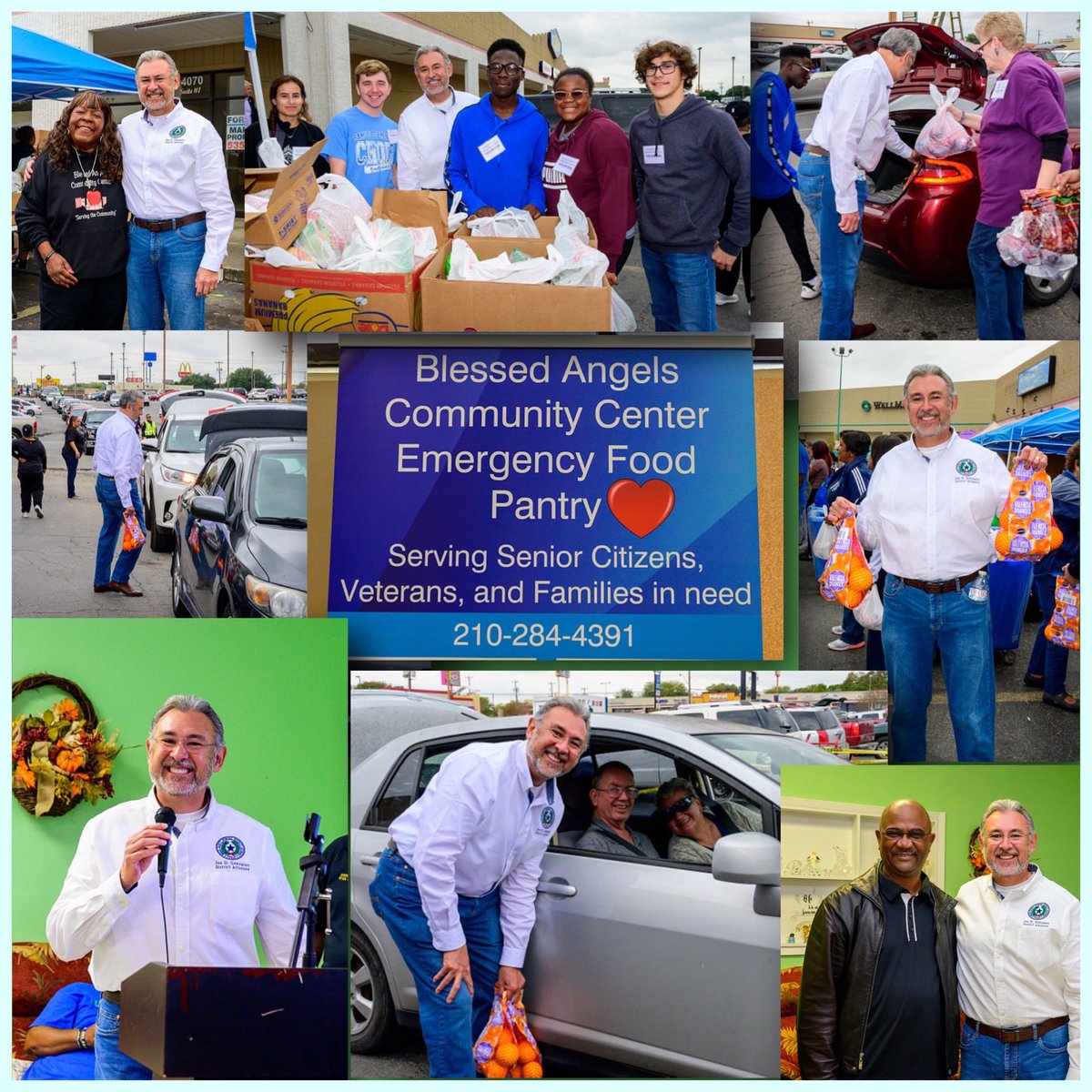 BexarCountyDA's tweet photo. Community. We live in a great city in a great state in a great country. Of those to whom much is given, much is expected. My staff & I give back by serving our fellow Bexar residents. I had a very rewarding day. #JusticeisOurJob #UpholdingJustice #FindingtheFacts https://t.co/8MZsswASBL