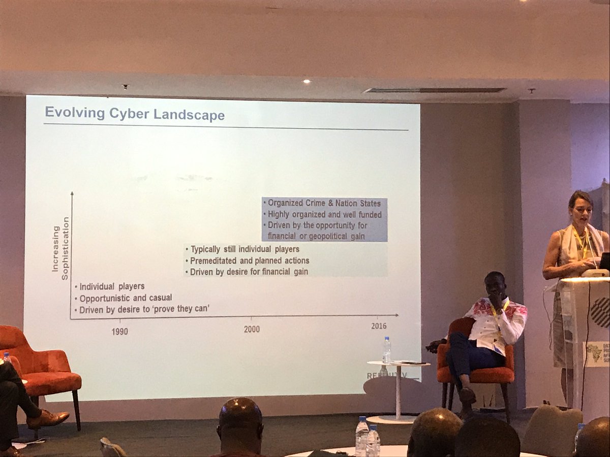 “Cybercrime is a global issue and we need to think beyond geographical limits to tackle its menace.” - <a href="/VivienneArtz/">Vivienne Artz OBE</a> 
#DPAS19 #Dakar2019 #dataprotection #dataprivacy
