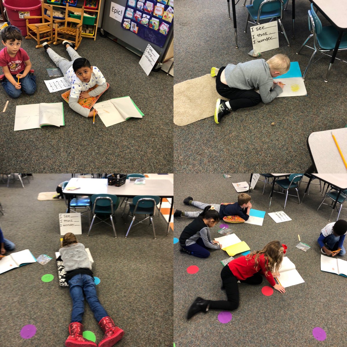 We are working hard on writing our very own nonfiction science books! #wiredforsuccess #kinderstars #authors #kinderscan #scienceisfun #welovetowrite <a href="/sesKinderStars/">Cathie Linkous</a>