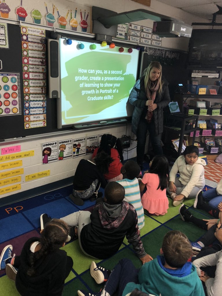 Cat_Deacon's tweet image. Last week @MrsWilsonRES helped introduce our #POGPOL driving question that will guide us through the year. This week we carefully looked through our quarter 1 work to choose pieces that show our communicator /critical &amp;amp; creative thinker skills to add to our portfolios #POGinFCPS