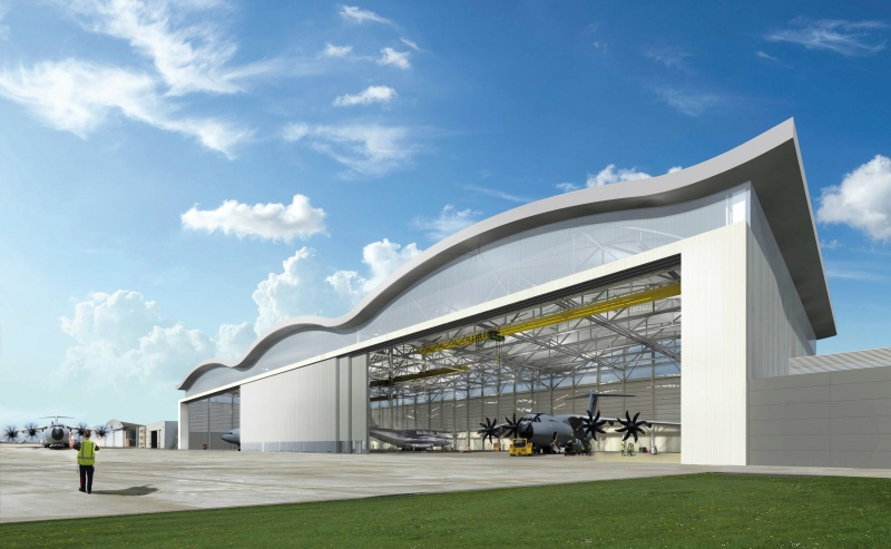 BelgiumDefence's tweet photo. Persbericht: Nieuwe transportvliegtuigen van Defensie krijgen moderne vliegtuighangar in #Melsbroek #BRUMIL De bouw van de 13.621 m² grote loods voor #Airbus #A400M’s start in maart 2020 https://t.co/MOsrMU06kV https://t.co/1HCpTg8d9t