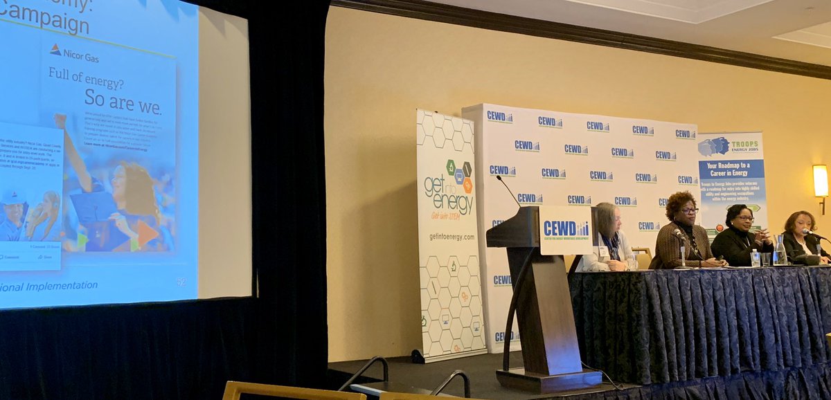 aga_naturalgas's tweet photo. Shannon Pierce of @Nicor_Gas talking about the #NatGas Career Academy designed to prepare participants for entry level work in the utility industry, with a focus on natural gas. @GetIntoEnergy #CEWDSummit #mynatgasjob https://t.co/oTdTHfDNW6