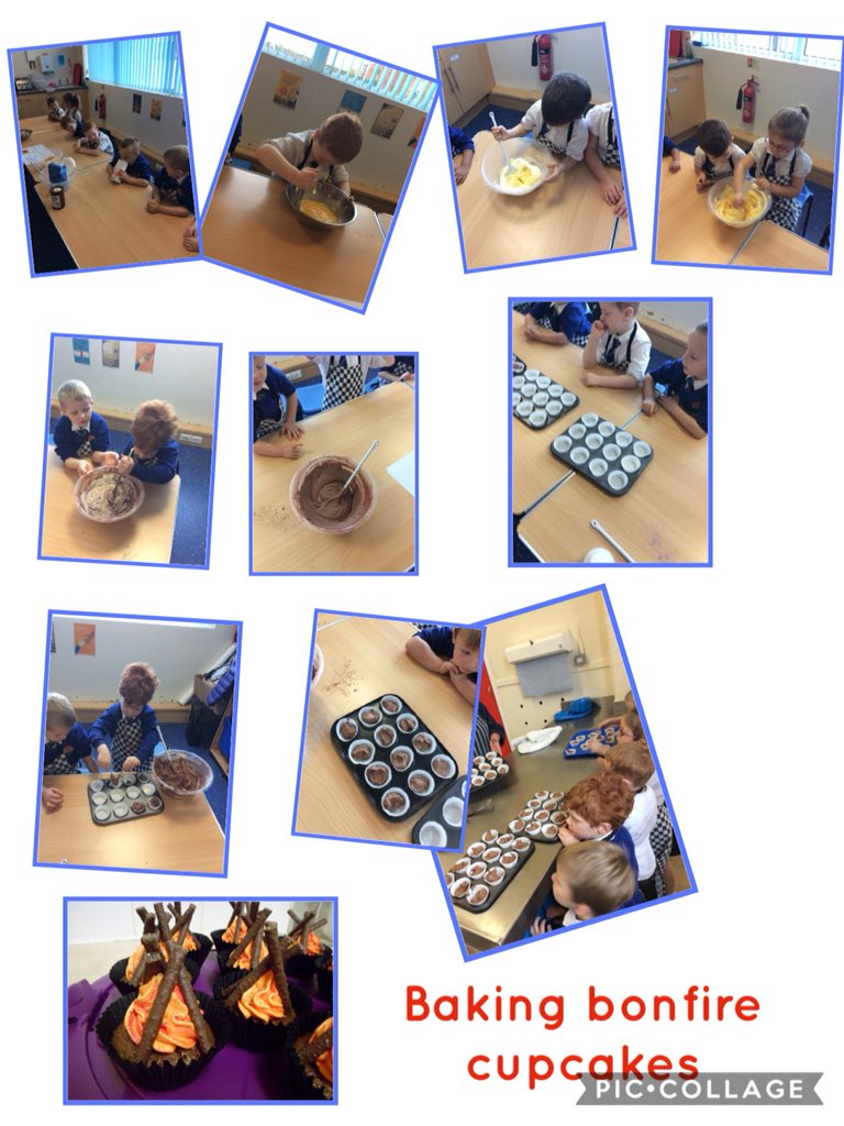 MrsSumptonMB's tweet photo. What a lovely wonder Wednesday we have had in Reception baking bonfire cupcakes. We have some super bakers in class 👨‍🍳👩‍🍳👏🤩@MertonBankP @MrsPlattMB @MrsMannionMB @gaynor_mcguire https://t.co/TzMWa5mwbk