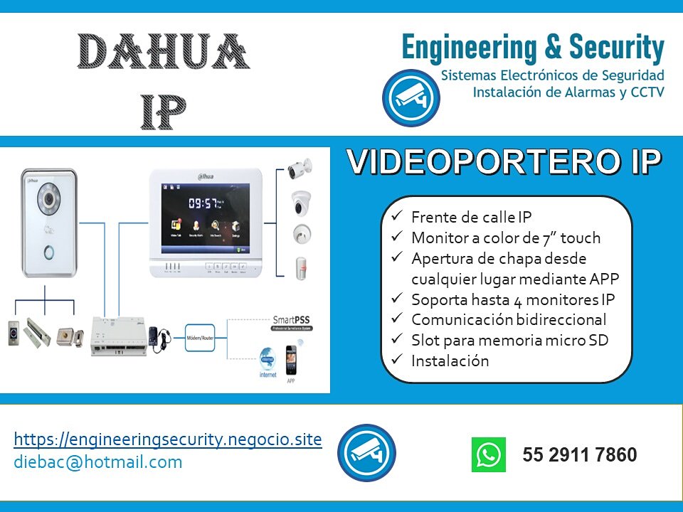 engineering_sec's tweet photo. Verifica quién toca a tu puerta antes de abrir, instala un #VideoPortero #Dahua #Hikvision #Kocom y #ViveSeguro #ViveFeliz #SeguridadElectronica #HogarSeguro #Seguridad #CiudadSegura https://t.co/2VZaajQ1fy #Engineering_Securiry #CDMX https://t.co/UBx2Qd6cvS