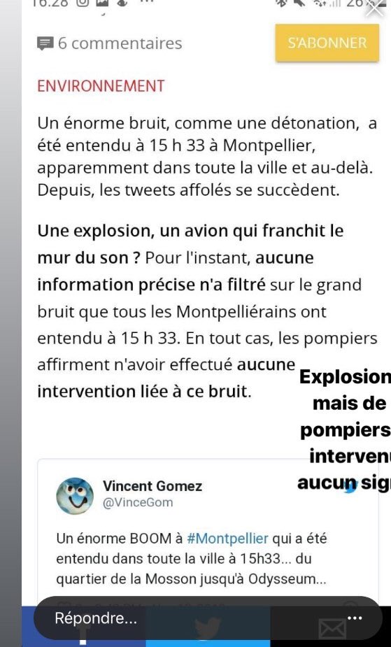 HisokaPervert's tweet photo. Vous aussi vous avez entendu une explosion aux alentours de Montpellier ? https://t.co/fs1EDIsrkt