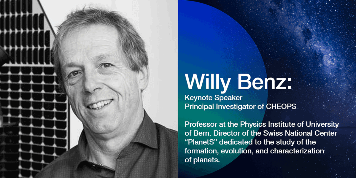 SwissnexBosNYC's tweet photo. Get to know our featured speakers, introducing Willy Benz.
.
To learn more about what they have to say RSVP and join us for Swiss Touch in Space Exploration! https://t.co/3HcobeJq5p 
.
#swissnexspace #swisstouch #space #cheops #satellite https://t.co/kPEvPoMTxT