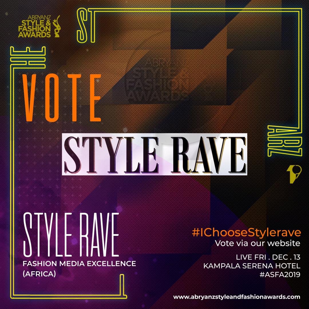 asfawards's tweet photo. ◾️#𝔸𝕊𝔽𝔸𝟚𝟘𝟙𝟡 ℕ𝕆𝕄𝕀ℕ𝔼𝔼𝕊
Fashion Media Excellence (AFRICA) nominees;
#StyleRave
To vote ➡️ https://t.co/jUHQ6ynB9B
For tickets ➡️
https://t.co/4rKrGyGyCr
◾️#ASFA2019 | 13DEC19 | KLA SERENA https://t.co/2UABv7kucq
