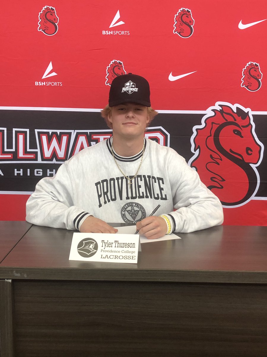 Ponieslax's tweet photo. Congratulations to Stillwater Ponies Senior Captain, Ty Thureson, on signing his National Letter of Intent to play college lacrosse at Providence College. Go Friars!  @PCFriarsLax https://t.co/ijJ8TSzQte