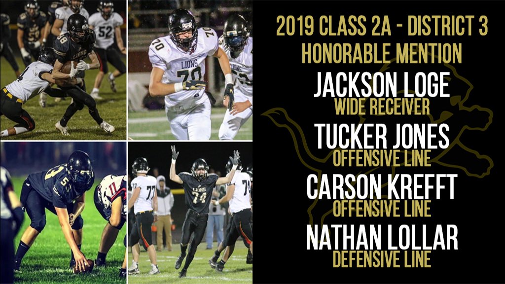ClearLakeFB's tweet photo. 2AD3 Honorable Mention

Jackson Loge - WR
Tucker Jones - OL
Carson Krefft - OL
Nathan Lollar - DL

#UNFINISHEDBUSINESS 🦁👊 https://t.co/265nJODTkl