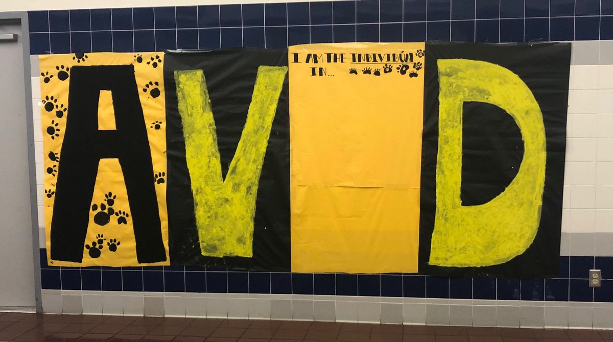 AVID_FossilHill's tweet photo. New AVID displays in the hallways! @Fossil_Hill #AVIDPantherPride #HillStrong #StrongerInThePride https://t.co/8qCTR9IkWB