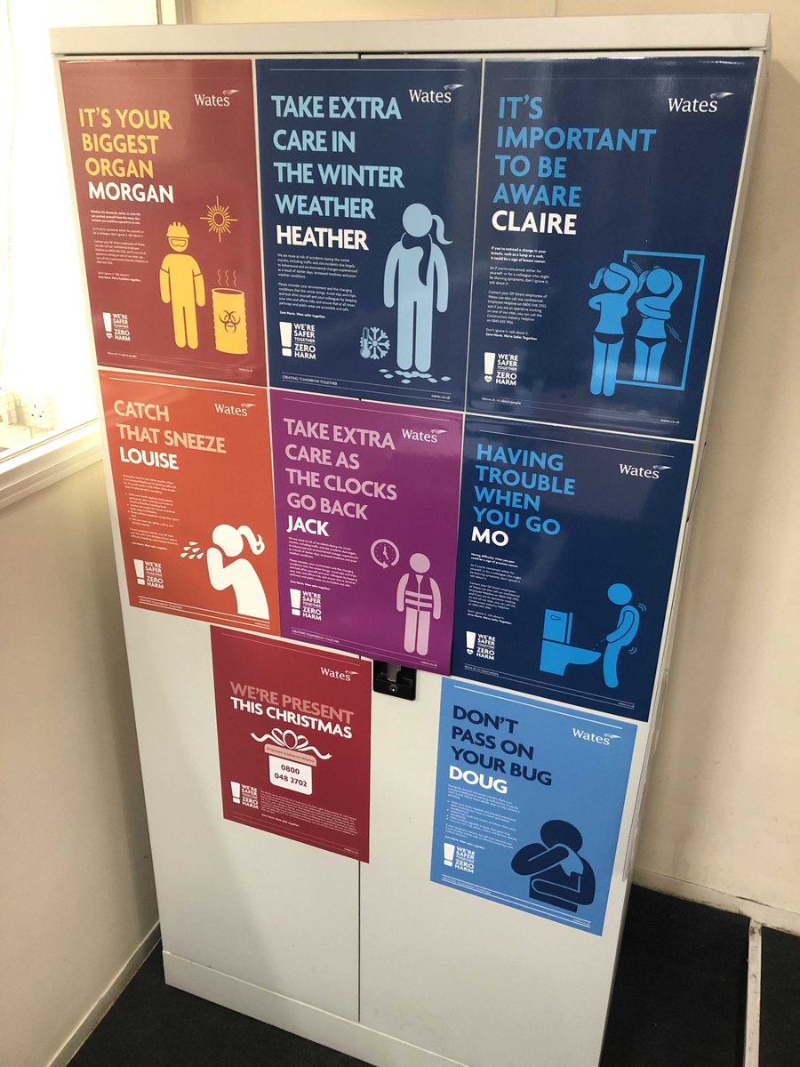 nuneatonsigns's tweet photo. Great to see how pro-activ @WatesGroup are when considering the well-being of its workforce. With a mixture of magnetic signs and a go to board for more information.
#wellbeing #wellness #selfcare #wates #buysocial #socialenterprise #topjobteam https://t.co/rHYxoxlkPq