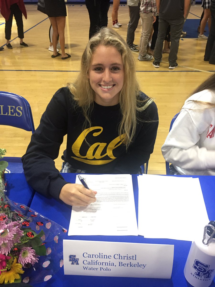 Congratulations <a href="/carolinechrstl/">caroline</a> on signing with <a href="/CalWWPolo/">Cal Women’s Water Polo</a>  where she will continue her athletic and academic career #NationalSigningDay