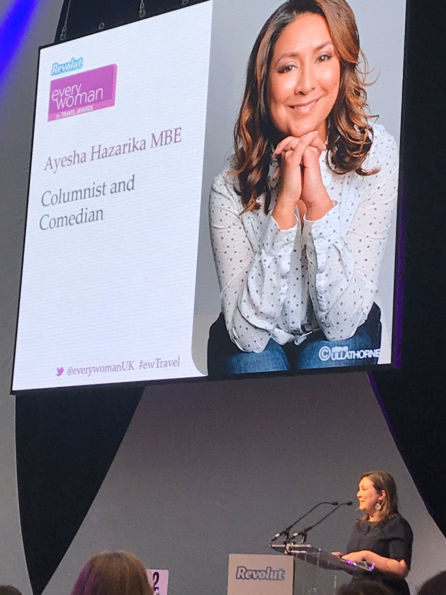 ayeshahazarika's tweet photo. Wonderful afternoon hosting @everywomanUK Women in Travel awards. Great to see champions of diversity recognised &amp; rewarded from train operators to cruise ships plus start ups &amp; tech. Fascinating &amp; inspiring stuff. #ewTravel https://t.co/lOimUxdiKn