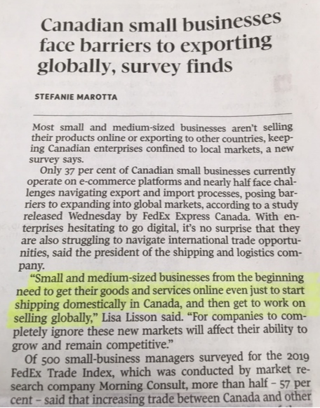 WineGrowersCA's tweet photo. Great quote in today's @globeandmail Wineries across Canada want to use 21st century e-commerce & ship to costumers coast-to-coast. Canadians should be able to click & ship, access to Canada's highest value agri-food should not be this hard.. or illegal. #interprovincialtrade https://t.co/NxYEOdfqhY