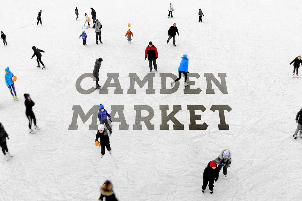 CamdenMarket's tweet photo. Be the first one on the ice this weekend ⛸❄️ From THIS FRIDAY skate under the sparkle of antique chandeliers on North London’s longest ice rink at 25 metres 🎄 #Christmasonthecobbles

https://t.co/I3cdO4RI7H https://t.co/T4ecjAXTlR