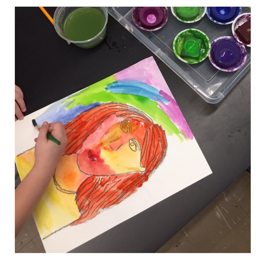 Is your #expression warm or cool? 2nd graders have been learning all about how artists use color to express emotion. #expressiveselfportraits #smallmoments