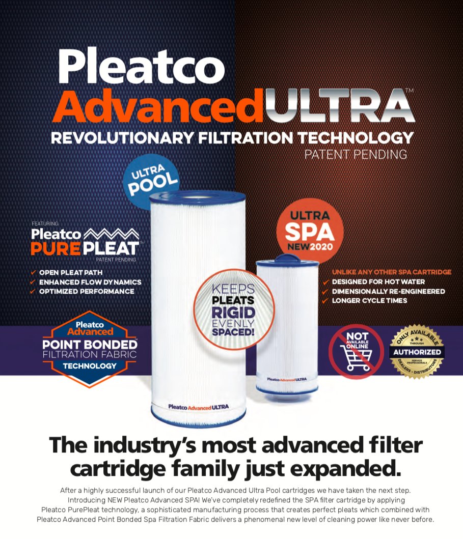 PleatcoPoolSpa's tweet photo. Pleatco #AdvancedULTRA . . . The industry's most advanced filter cartridge family just expanded!
After a highly successful launch of our Pleatco Advanced Ultra Pool cartridges we have taken the next step. Introducing NEW Pleatco Advanced SPA!
#CleanWater #Filtration #Pool #Spa https://t.co/0mAdHO3wFy