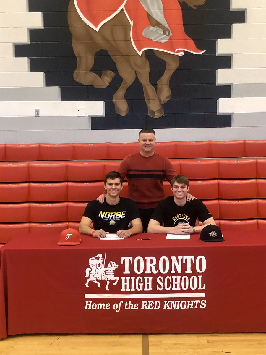 It’s official ‼️ Congrats to <a href="/AJClegg1/">A.J. Clegg</a> and <a href="/Lucasgulczynsk1/">Lucas Gulczynski</a> on their commitment to <a href="/NKUNorseBSB/">NKU Baseball ⚾️</a> ⚾️.