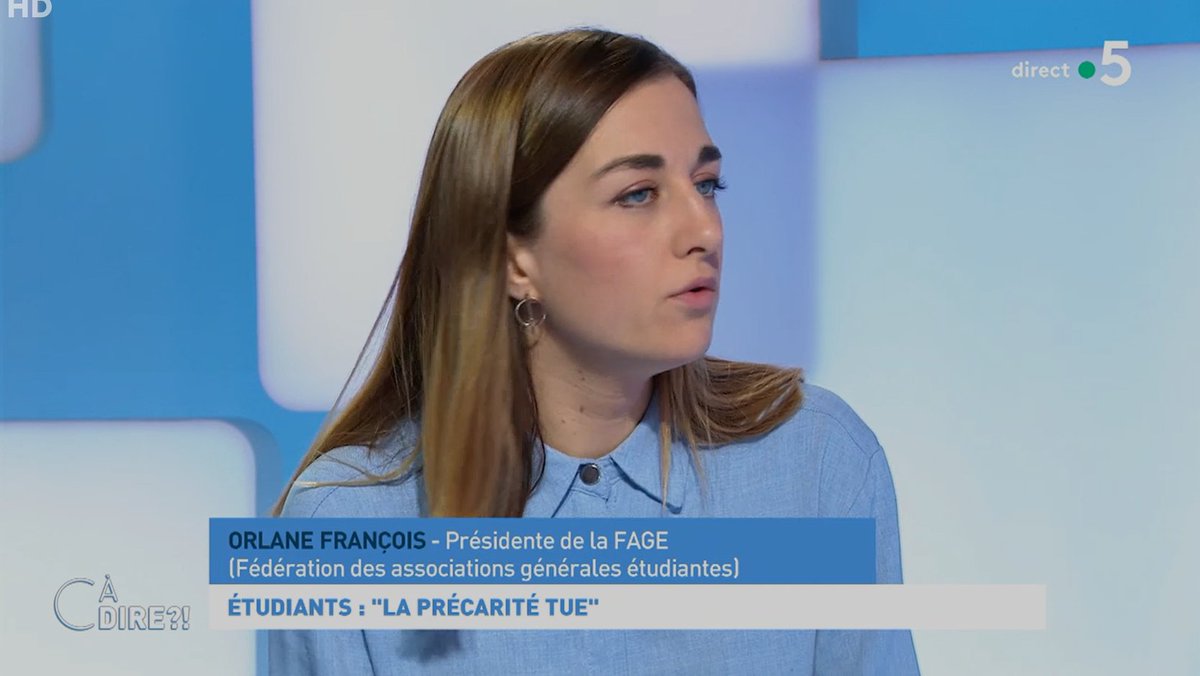La_FAGE's tweet photo. " Alors que la violence ne rend pas service à la cause des étudiants précaires, il n'est pas justifié que le gouvernement et les membres de la majorité choisissent de ne parler que d'actions violentes concernant la mobilisation étudiante."

@Orlane_FAGE @CaDireF5 @France5tv https://t.co/9ABIKtdPGv