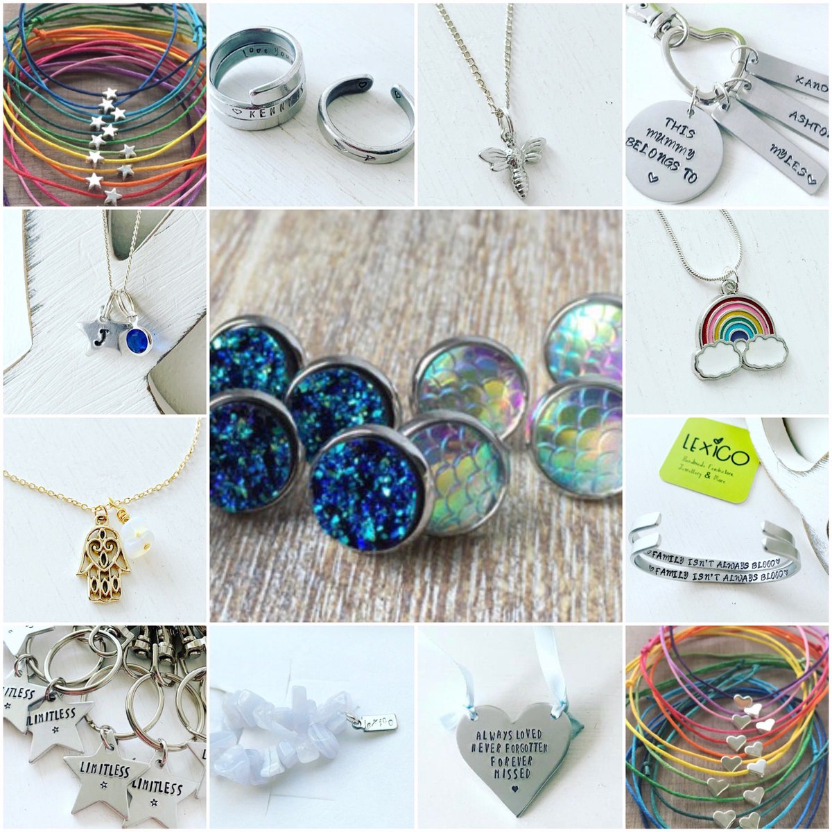 <a href="/Jacqueline_Gold/">Jacqueline Gold CBE</a> Hey <a href="/Jacqueline_Gold/">Jacqueline Gold CBE</a>, I create #handmadejewellery including bespoke &amp; #personalised pieces, the most popular being the handstamped range. Let me help accessorise you or make the perfect gift idea. #WOW linktr.ee/lexicolaura