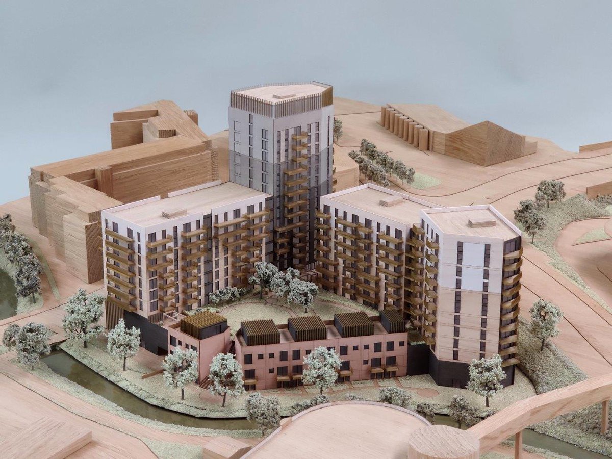 ON4chitecture's tweet photo. CGI v Model! Amazing to compare the CGI against the physical model for our recently submitted scheme in Ashford.
.
.
.
#onarchitecture #architecture #ashford #model #cgi #dezeen #architectsjournal #commercial #development #planning https://t.co/NAhsbsGOhz