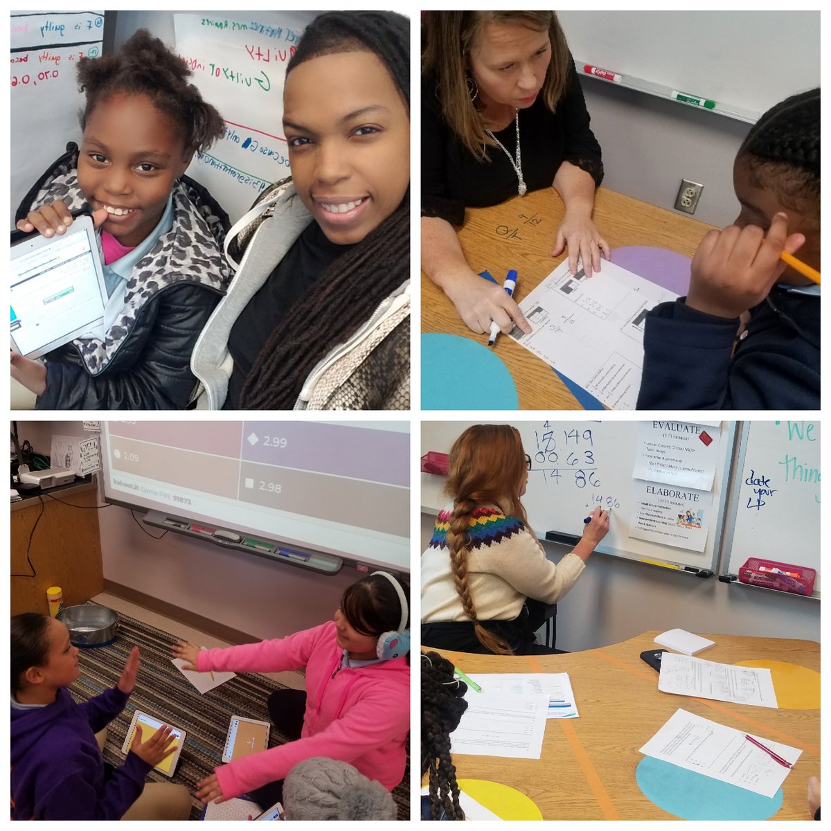 klang1hisd's tweet photo. It's an AMAZING DAY of teaching &amp; learning @DoganElementary! Strong small group instruction, kids celebrating mastery of concepts on Kahoot, and I got to spend time with one of my favs at the Imagine Math station! #DoganNation #DoganRISE @TammieDaily9 @MaggyTovar1 @RhondaSchwer https://t.co/16bvvDSjCj