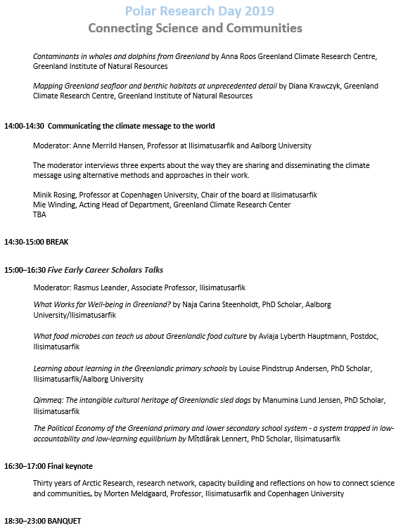 allanpeterolsen's tweet image. View updated program for Polar Research Day, Wednesday December 4 in Nuuk during #GreenlandScienceWeek here:
da.uni.gl/forskning/gree…

Full program available soon - don't forget to register :)

#Arctic #Research #Conference #Greenland