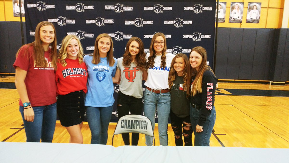 National Signing Day! Champion High School! Congratulations to from (left to right) Caitlin Moon, Taylor Wieland, Ashlyn Fulgham, Ashley Brin, Kimberly Hierholzer, Mallory Ledoux and Emily Ritchie!
#weareboerneisd <a href="/BoerneStarSport/">Boerne Star Sports</a> <a href="/BoerneISD/">Boerne ISD</a> <a href="/ChargerBoosters/">Charger Booster Club</a>