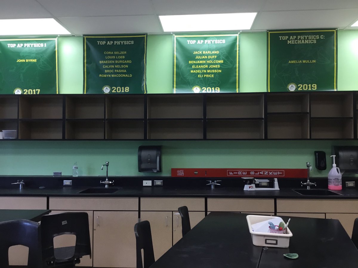 Finally got my AP banners hung. Congratulations to the 2019 AP Physics stars! #oursouthstory