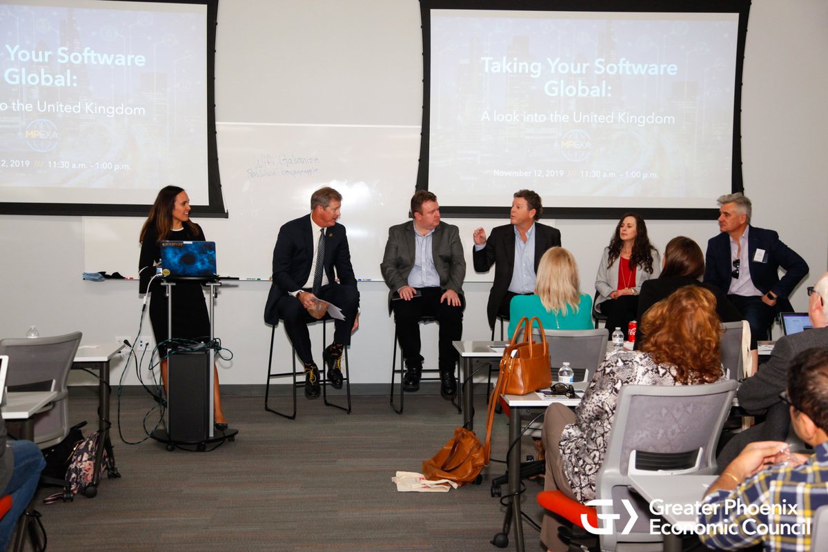 #DYK that #GreaterPHX is home to over 300 #Saas companies? <a href="/MetroPhxExport/">MPEXA</a>  hosted a panel where SaaS companies gained a better understanding of how to expand into global markets, specifically in the United Kingdom. #GreaterPHXtogether #TheConnectedPlace