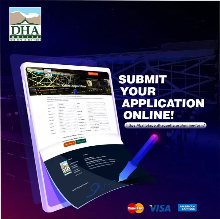 Residential Plots - Commercial Plots - Farm Houses
YOU CAN NOW APPLY &amp; PAY ONLINE! All Credit &amp; Debit Cards accepted. 

APPLY NOW!
ballotapp.dhaquetta.org/online-form/